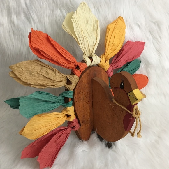 Hand Crafted Other - Handcrafted Wood Turkey
